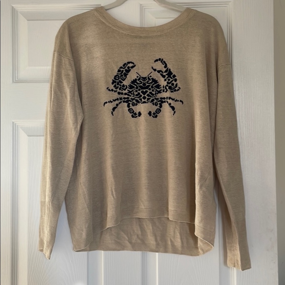 J Crew crab sweater